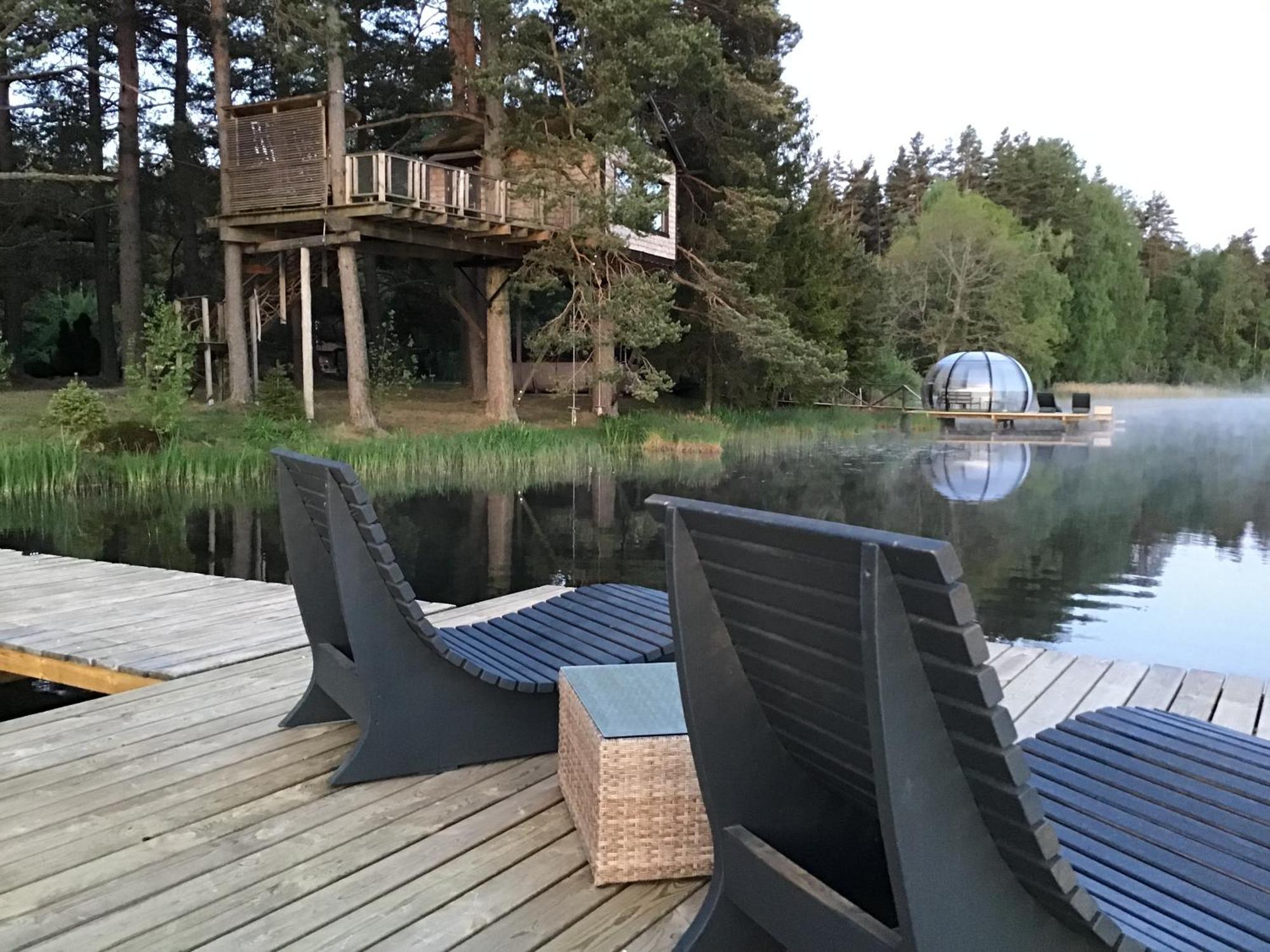Вилла Treehouse Ciekurs Dukuri Экстерьер фото